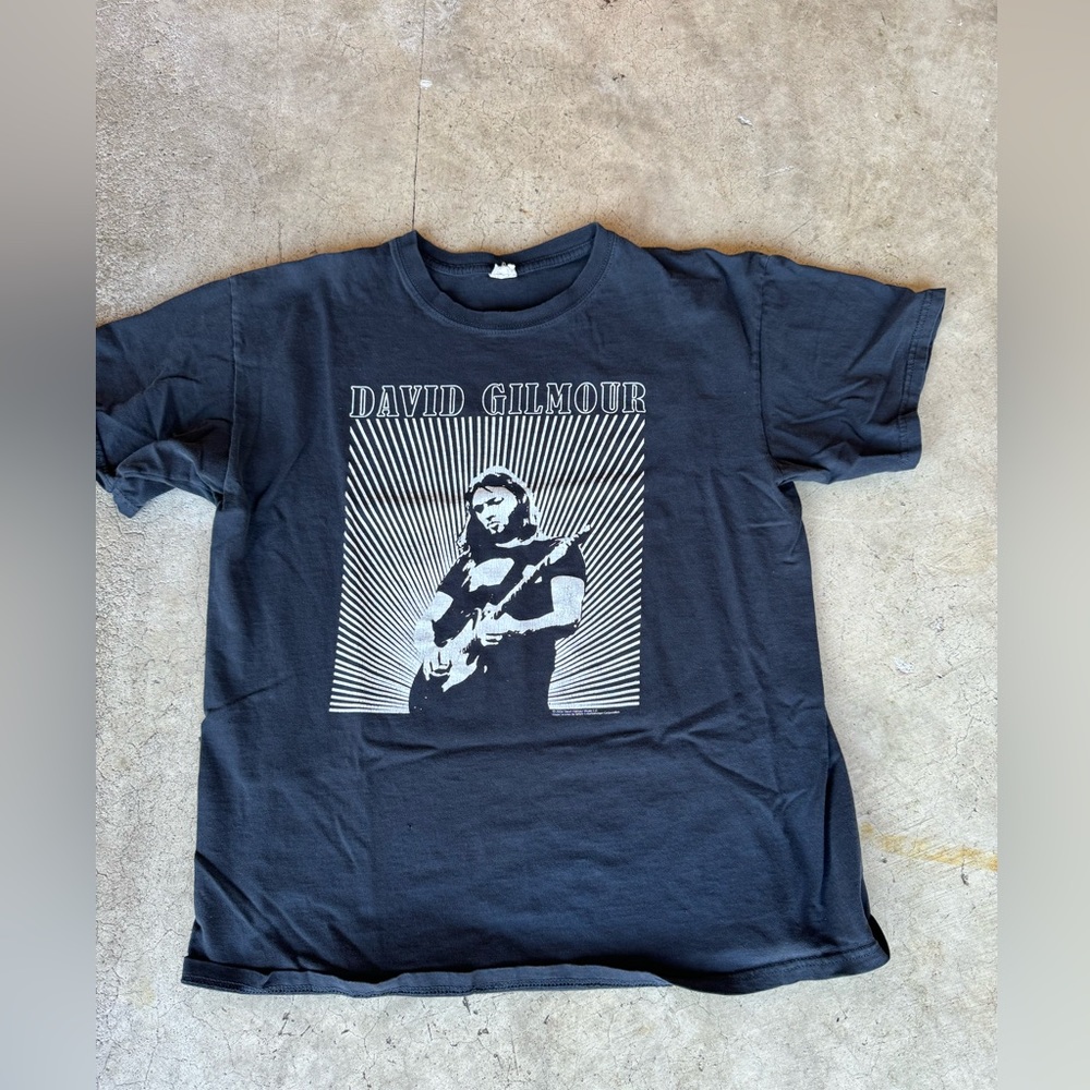 David Gilmour Live Mens T Shirt Black 2009